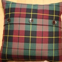 18" Cushion Cover - Red/Green Tartan