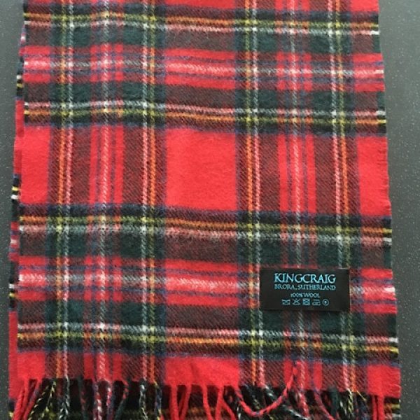 100% Lambswool Tartan Scarf - Royal Stewart