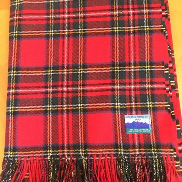 Super soft Lambswool blanket/throw - Royal Stewart