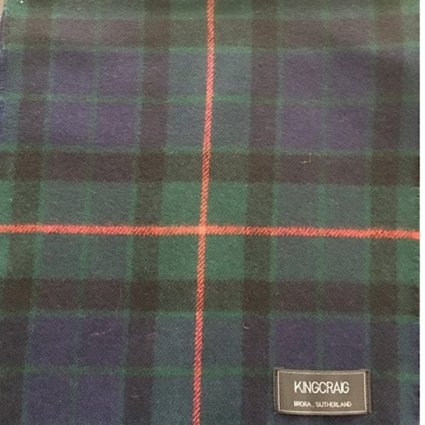 100% Lambswool Tartan Scarf - Gunn