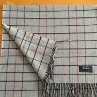 100% Cashmere Stole/Extra Large Scarf/Stole/ Head Scarf Light Grey (Var 3)