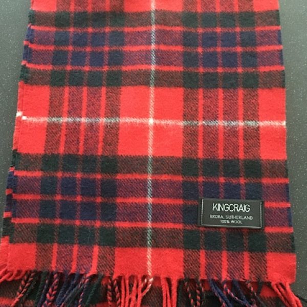 100% Lambswool Tartan Scarf - Fraser