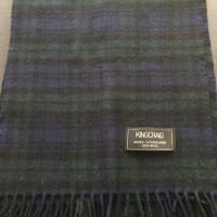 100% Lambswool Tartan Scarf - Blackwatch