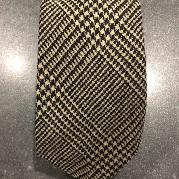 Scottish 100% Wool Woven Tweed Tie - Prince of Wales Check
