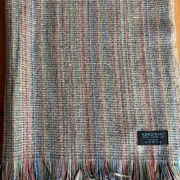 Top Quality 100% Wool Bothy Throw - Fawn