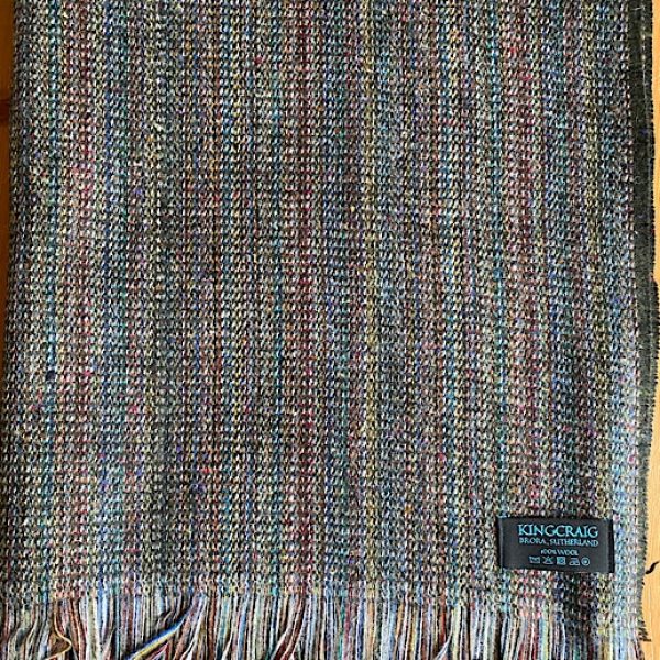 Top Quality 100% Wool Bothy Throw - Dark Green